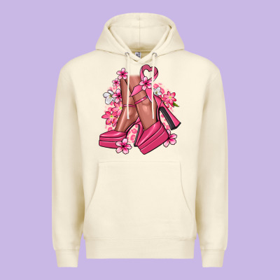 Cancer High Heels Cancer Awareness Premium Hoodie Designed By Howdyjamesfarm