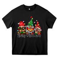 Black merry christmas gnomes Heavy Core Tee - CowhideDigitalArt