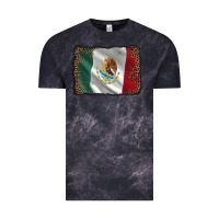 Cloud Black mexico flag black glitter leopard Vintage Tee - AdoDesignShop