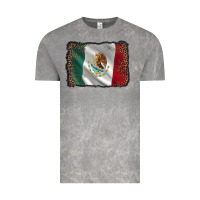 Cloud Rock mexico flag black glitter leopard Vintage Tee - AdoDesignShop