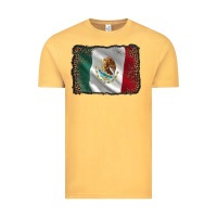 Vintage Mustard mexico flag black glitter leopard Vintage Tee - AdoDesignShop