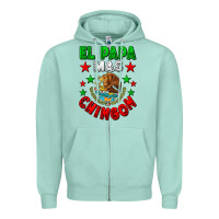 El Papa Mas Chingon Mexican Flag Zipper Hoodie | Teevron