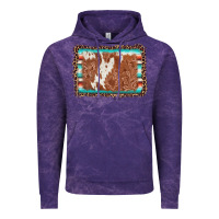 Cloud Purple leopard serape cowhide  leather background Vintage Hoodie - AdoDesignShop