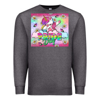 Charcoal Heather Pride Day LGBTQ+ Premium Sweatshirt - NancyCooperArtShop