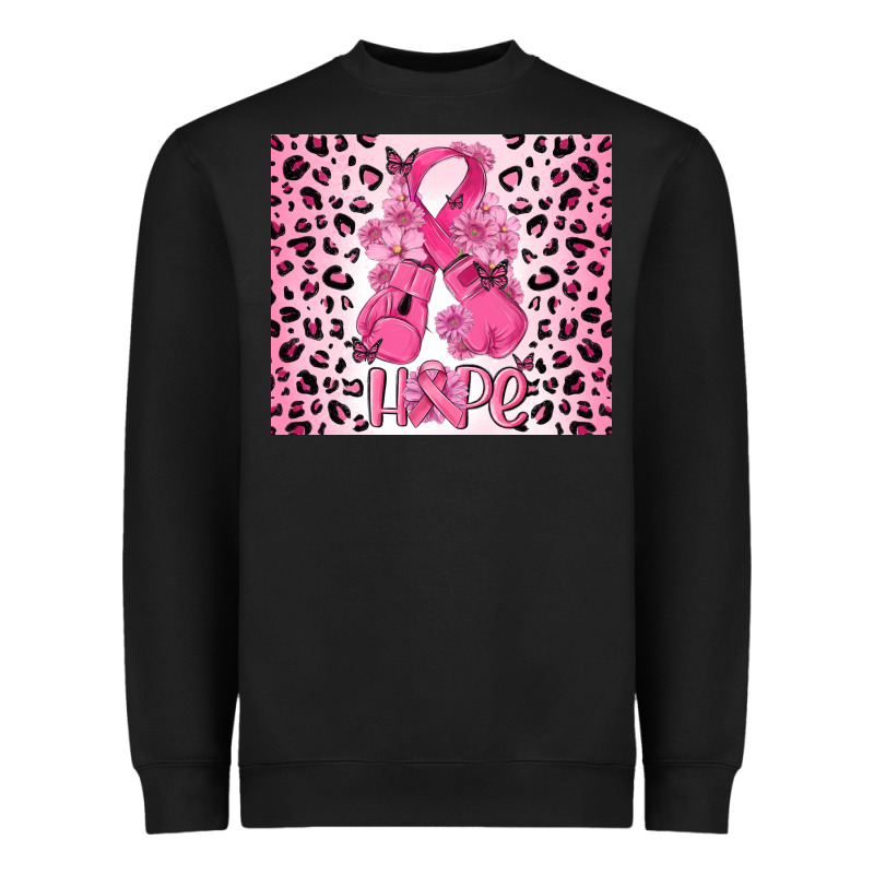 Breast Cancer With Boxing Gloves Heavyweight Sweatshirt by MaliasSmallBusiness | Teevron