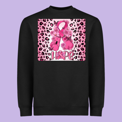 Breast Cancer With Boxing Gloves Heavyweight Sweatshirt Designed By Maliassmallbusiness