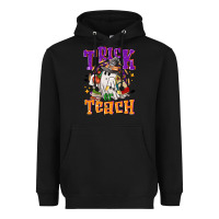 Black trick or teach halloween Heavyweight Hoodie - NancyCooperArtShop