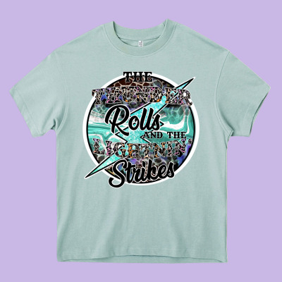 The Thunder Rolls And The Lightnin Strikes Heavy Core Tee Designed By Sublimationcraftshop