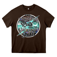 Chocolate Brown the thunder rolls and the lightnin strikes Heavy Core Tee - SublimationCraftShop