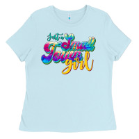 Baby Blue just a small town girl Ladies Tee - JahusDesignShop