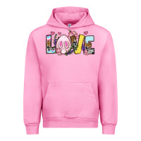 Fuchsia Pink Easter Day Love Easter Urban Hoodie - OliviaCreatesArt