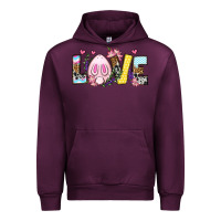 Mauve Wine Easter Day Love Easter Urban Hoodie - OliviaCreatesArt
