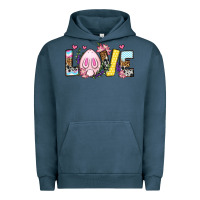 Pigment Midnight Navy Easter Day Love Easter Urban Hoodie - OliviaCreatesArt