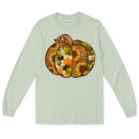 Matcha Leopard cowhide sunflower pumpkin Long Sleeve Tee - NancyCooperArtShop
