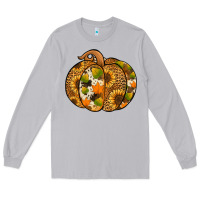 Moon Dust Leopard cowhide sunflower pumpkin Long Sleeve Tee - NancyCooperArtShop