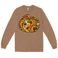 Toasted Coconut Leopard cowhide sunflower pumpkin Long Sleeve Tee - NancyCooperArtShop