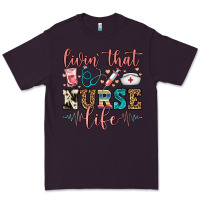 Plum livin' that nurse life Premium Tee - FaDigitalArtStudio