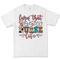 White livin' that nurse life Premium Tee - FaDigitalArtStudio
