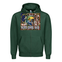 Sports Green 4th of July Western Reel Cool Dad Bass Zipper Hoodie - LillyAllenDesigns