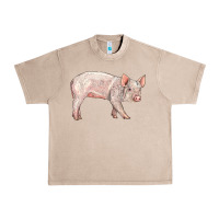 French Oak american yorkshire pig  baby Urban Heavy Tee - LillyAllenDesigns
