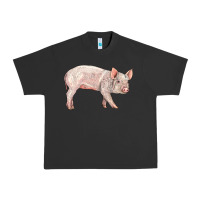 Pigment Black american yorkshire pig  baby Urban Heavy Tee - LillyAllenDesigns