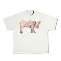 Pistachio american yorkshire pig  baby Urban Heavy Tee - LillyAllenDesigns