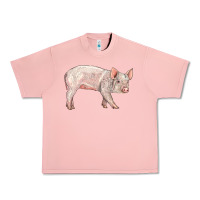 Salmon american yorkshire pig  baby Urban Heavy Tee - LillyAllenDesigns