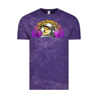 Cloud Purple doge coin hodl on we're going to the moon retro sunset Vintage Tee - Jasminsmagicworld