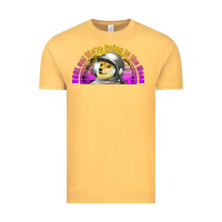 Vintage Mustard doge coin hodl on we're going to the moon retro sunset Vintage Tee - Jasminsmagicworld