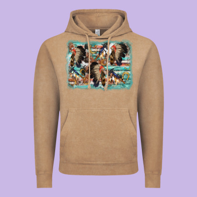Indian Western Background Vintage Hoodie Designed By Adodesignshop