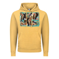 Vintage Mustard indian western background Vintage Hoodie - AdoDesignShop