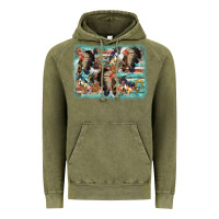 Vintage Olive indian western background Vintage Hoodie - AdoDesignShop