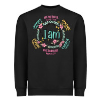 Black i am inspiration Heavyweight Sweatshirt - MaliasSmallBusiness