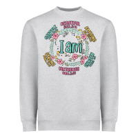 Heather Grey i am inspiration Heavyweight Sweatshirt - MaliasSmallBusiness