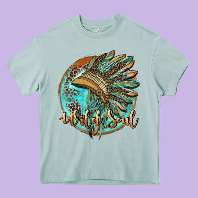 Wild Soul Heavy Core Tee Designed By Barkaloodesign