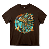 Chocolate Brown wild soul Heavy Core Tee - BarkalooDesign