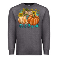 Charcoal Heather It's Fall Y'all Premium Sweatshirt - texasbilliewilder