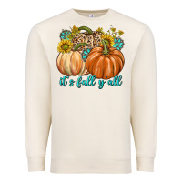 Sandshell It's Fall Y'all Premium Sweatshirt - texasbilliewilder