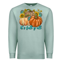 Seafoam It's Fall Y'all Premium Sweatshirt - texasbilliewilder