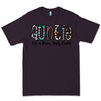 Plum auntie  like a mom, only cooler Premium Tee - CowhideDigitalArt