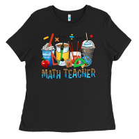 Black math teacher coffee cups Ladies Tee - Zillion Design Studio