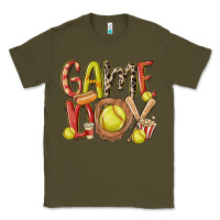 Army Green game day softball Classic Tee - MaliasSmallBusiness