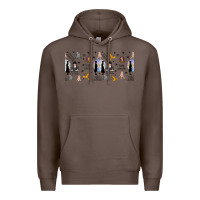Coffee gothic girl and colorful girl Premium Hoodie - TumblerDesignByShophia