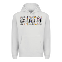 Dove Grey gothic girl and colorful girl Premium Hoodie - TumblerDesignByShophia