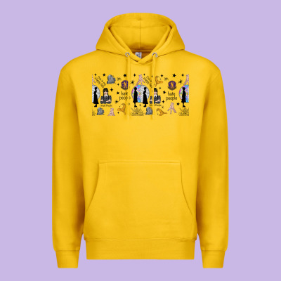 Gothic Girl And Colorful Girl Premium Hoodie Designed By Tumblerdesignbyshophia