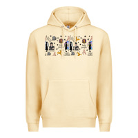 Pina Colada gothic girl and colorful girl Premium Hoodie - TumblerDesignByShophia