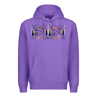 Purple gothic girl and colorful girl Premium Hoodie - TumblerDesignByShophia