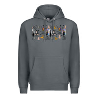 Rock gothic girl and colorful girl Premium Hoodie - TumblerDesignByShophia