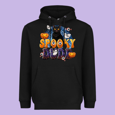 Spooky Dude Heavyweight Hoodie Designed By Texasbilliewilder