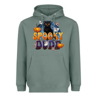Sage Spooky Dude Heavyweight Hoodie - texasbilliewilder